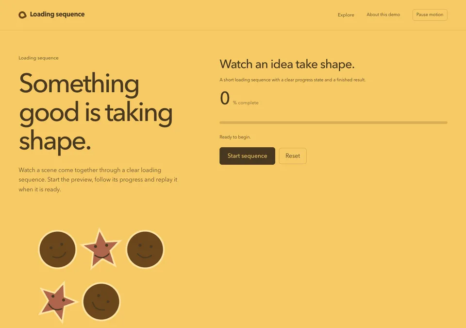 Loading sequence preview