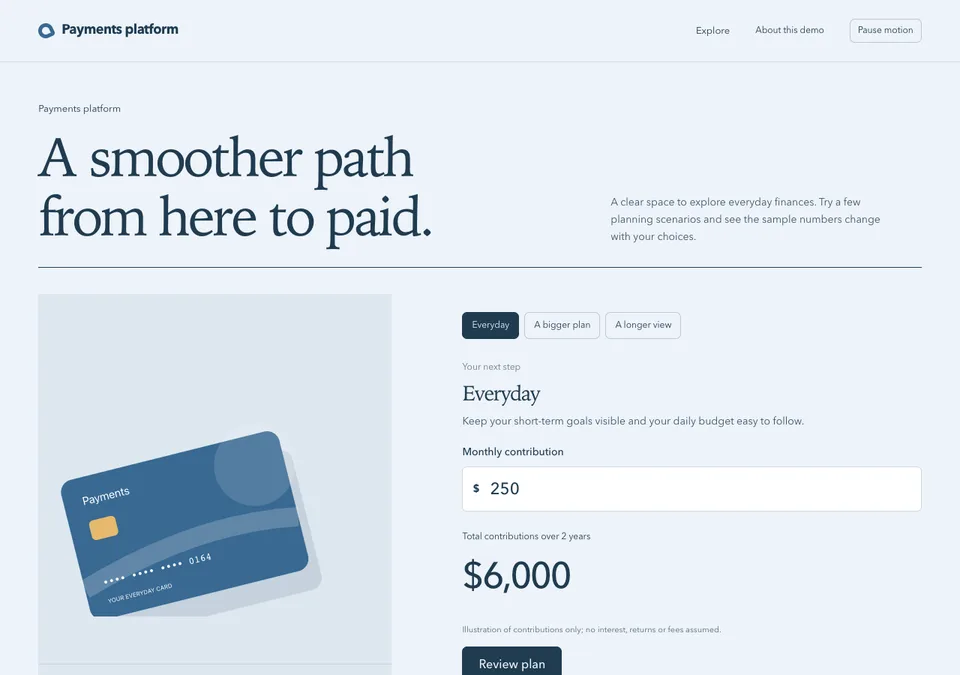 Payments platform preview