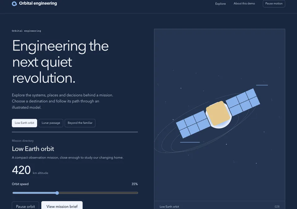 Orbital engineering preview