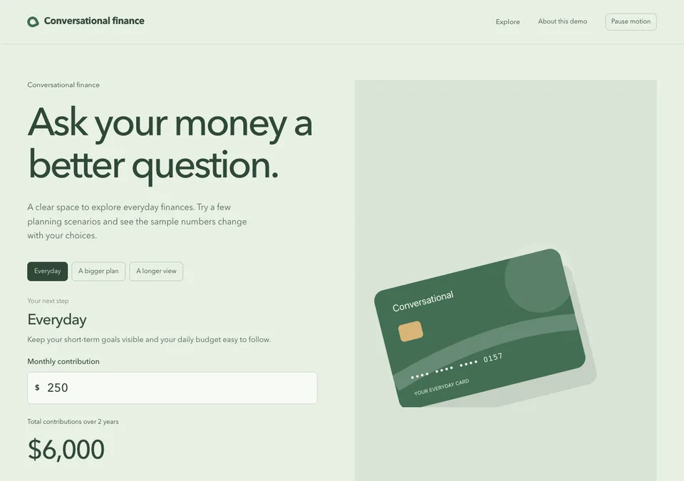 Conversational finance preview