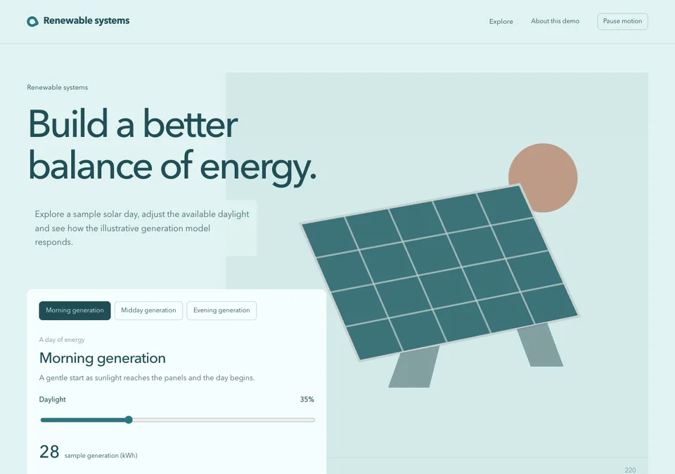 Renewable systems preview