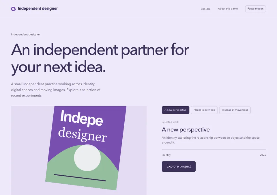 Independent designer preview