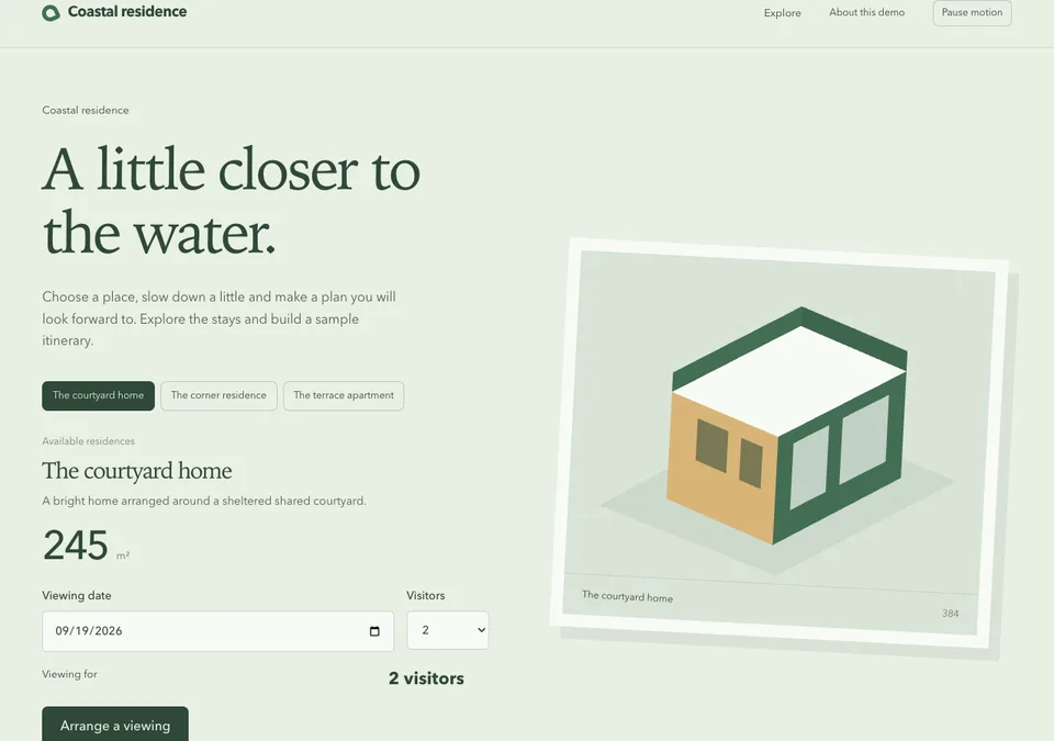 Coastal residence preview