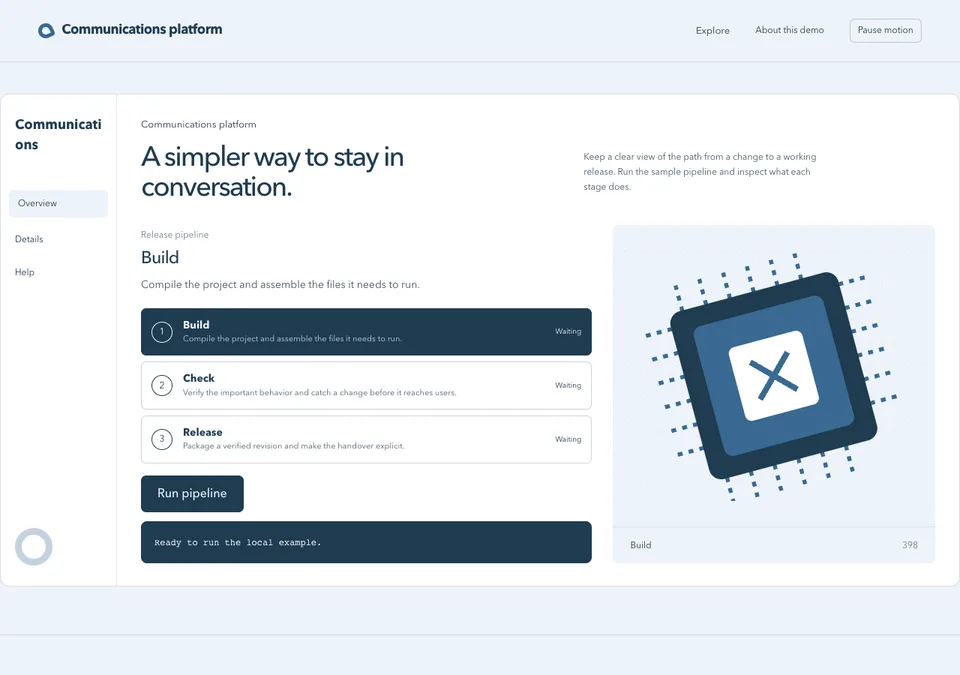 Communications platform preview
