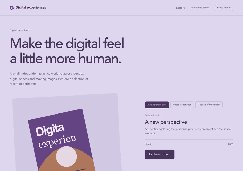 Digital experiences preview
