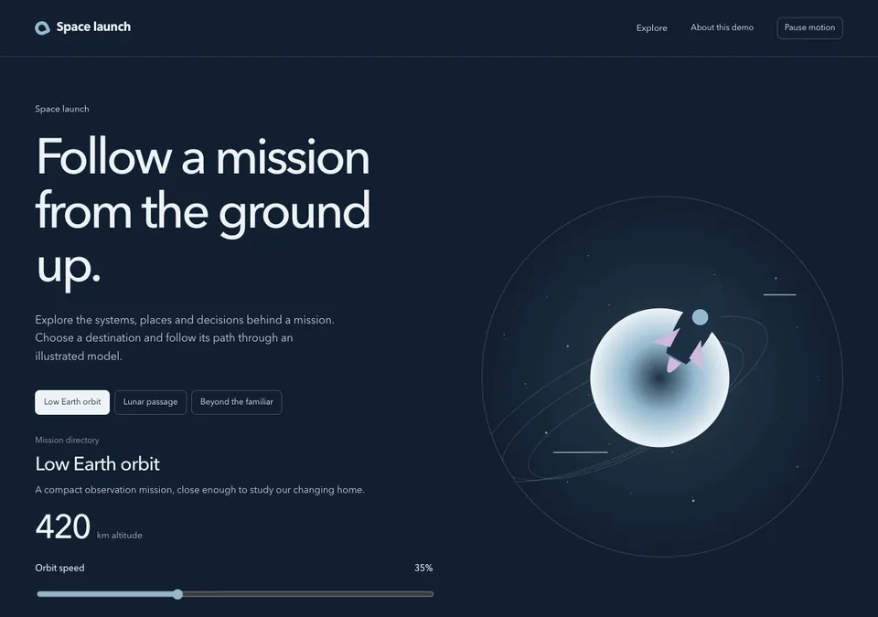 Space launch preview