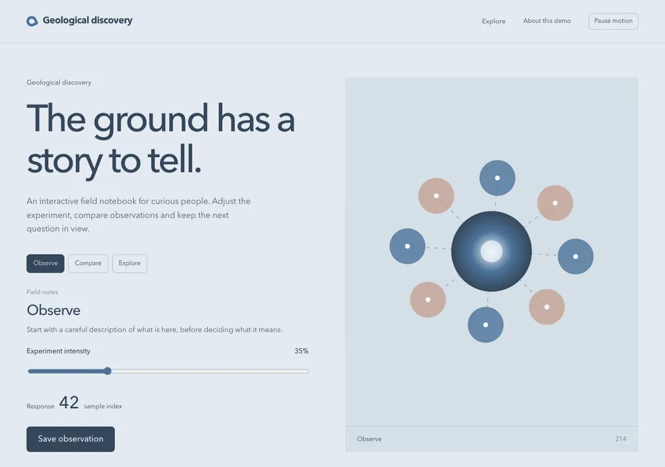Geological discovery preview