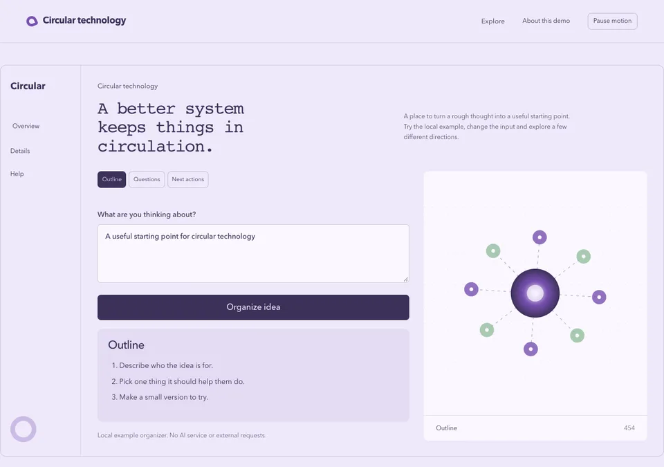 Circular technology preview