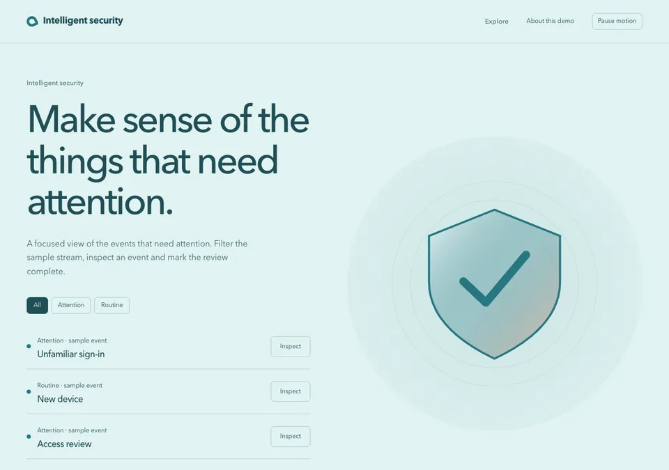 Intelligent security preview