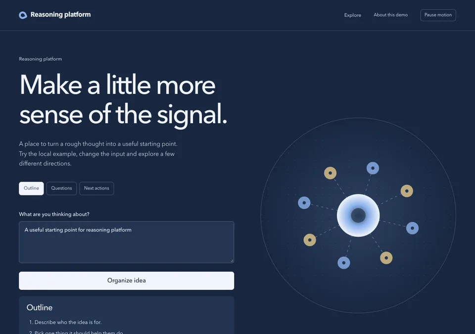 Reasoning platform preview