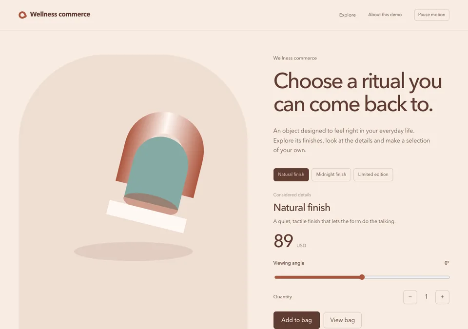 Wellness commerce preview