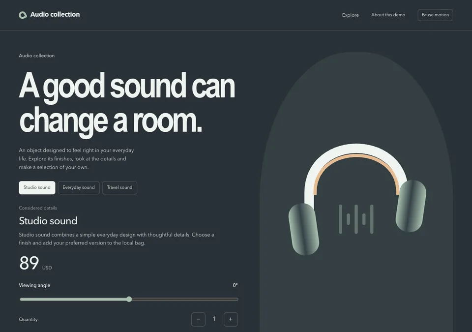 Audio collection preview