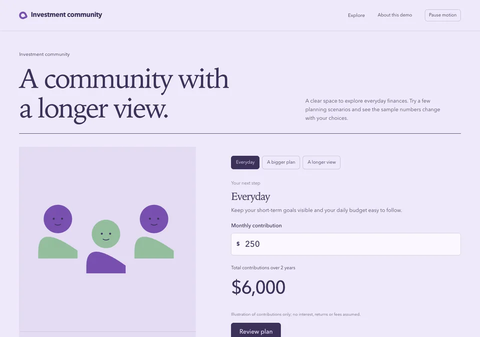 Investment community preview