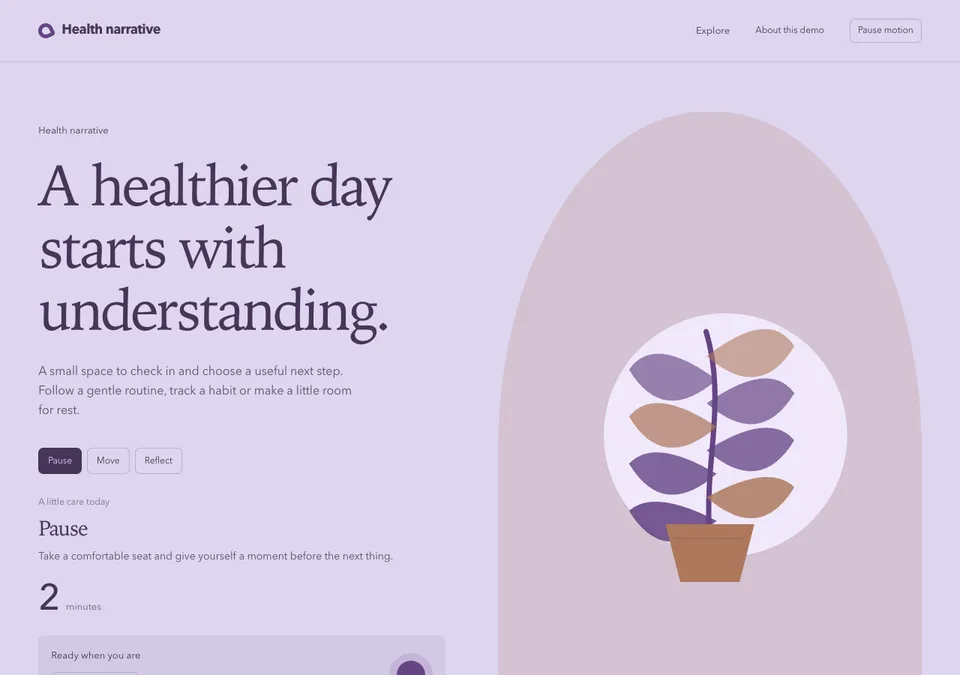 Health narrative preview