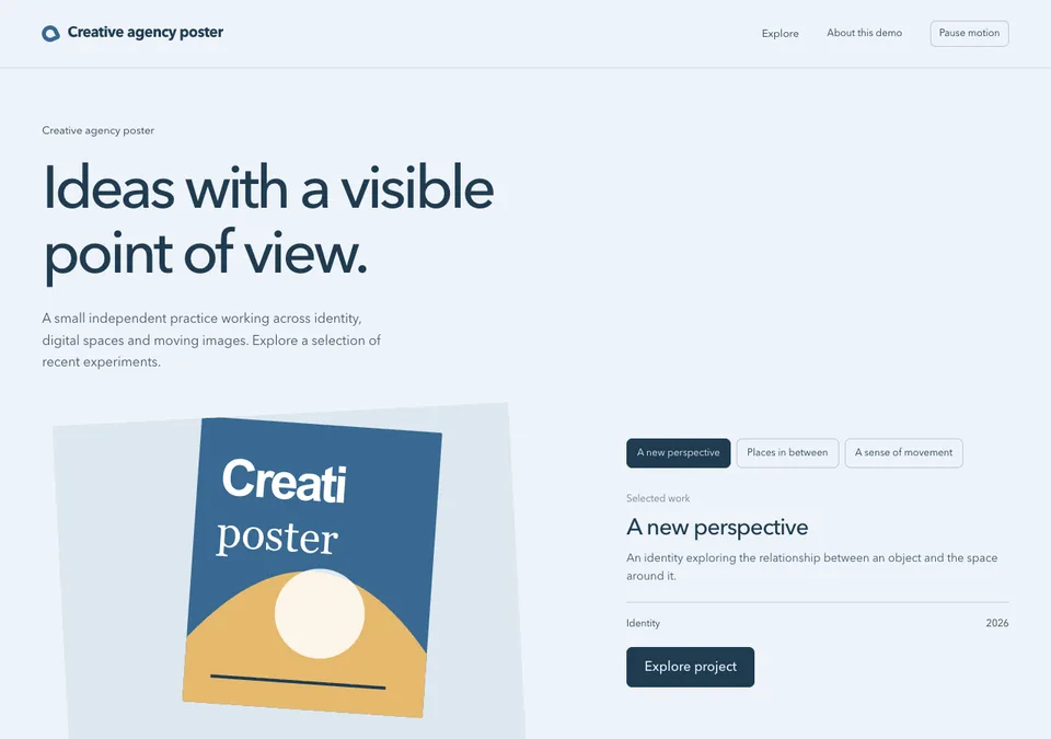 Creative agency poster preview