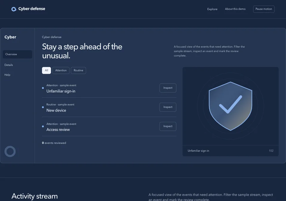 Cyber defense preview