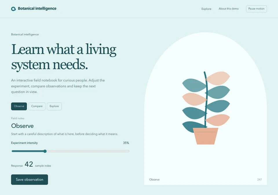 Botanical intelligence preview