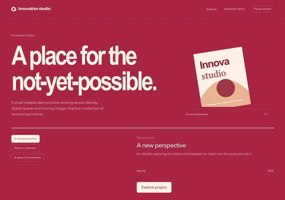 Innovation studio preview