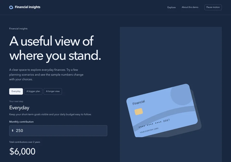 Financial insights preview