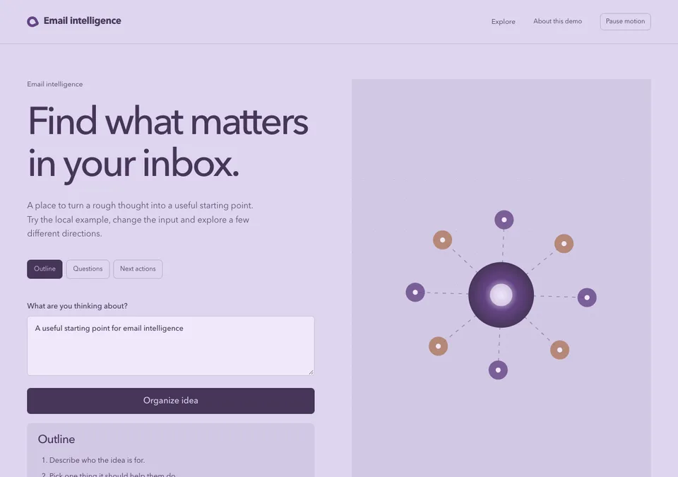 Email intelligence preview