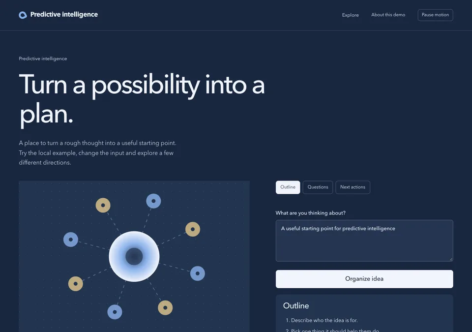 Predictive intelligence preview