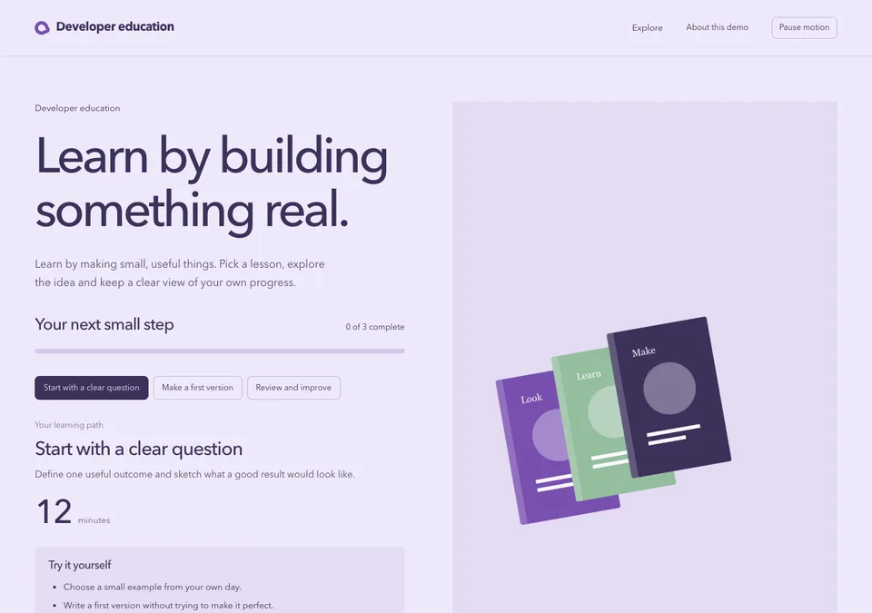 Developer education preview