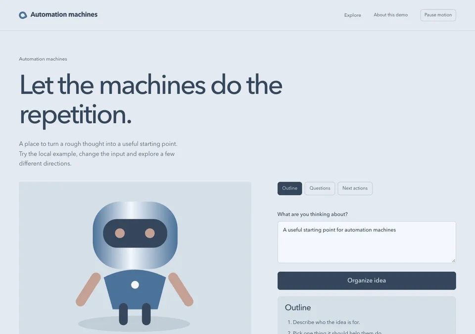 Automation machines preview