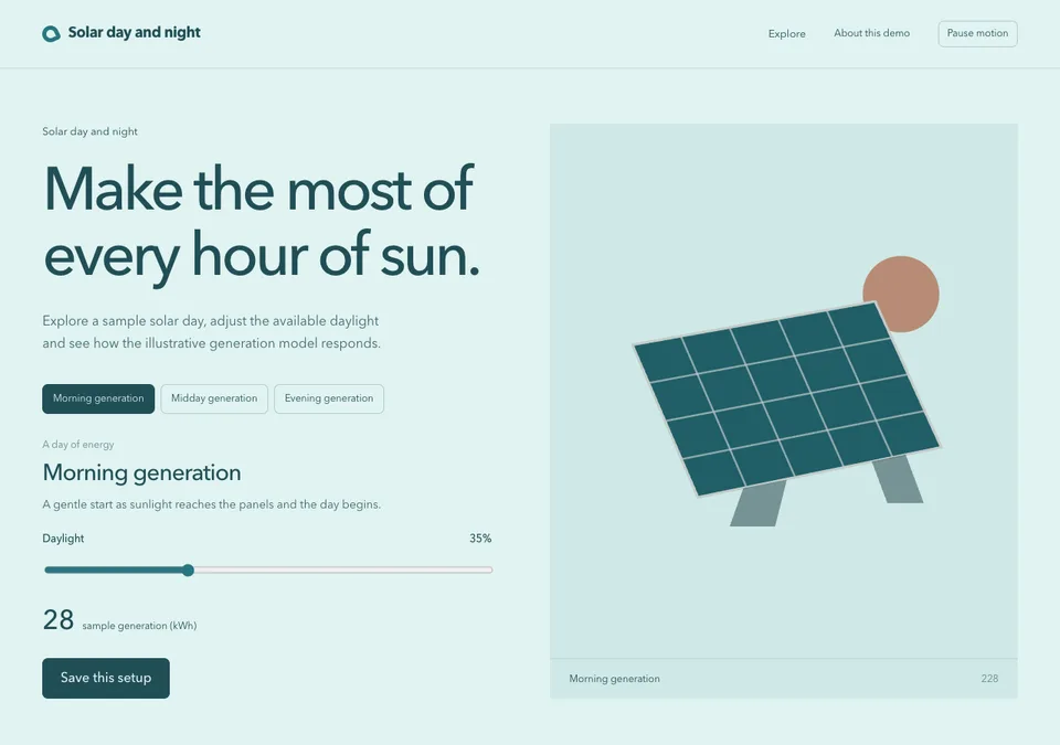 Solar day and night preview