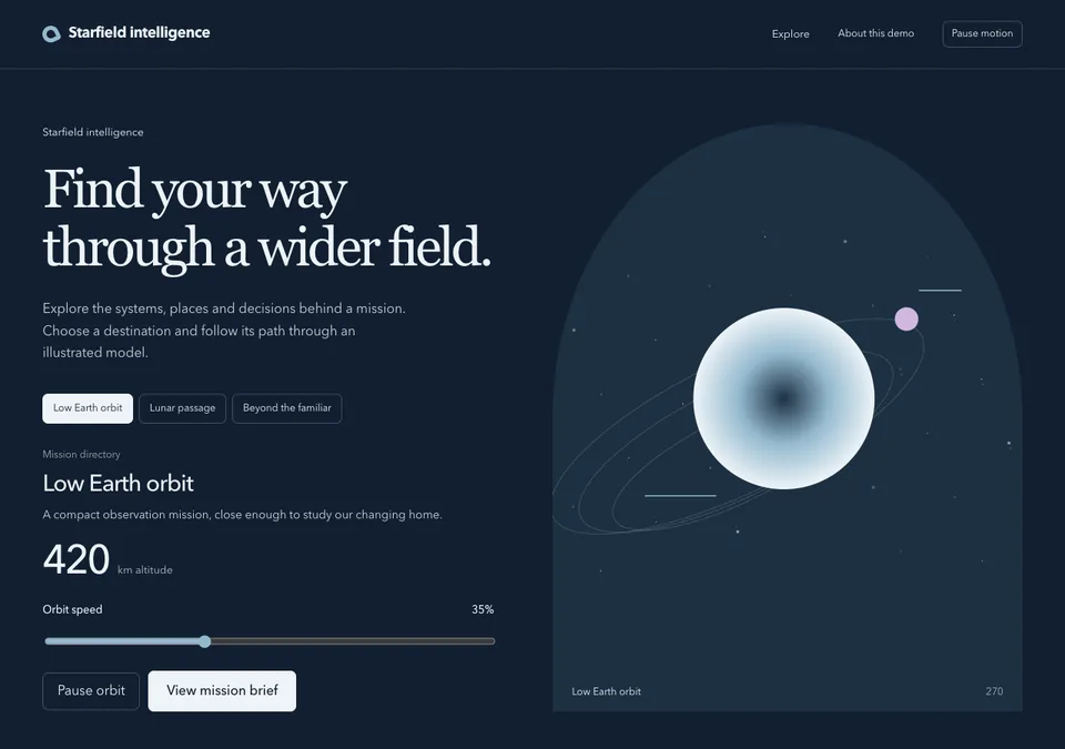 Starfield intelligence preview