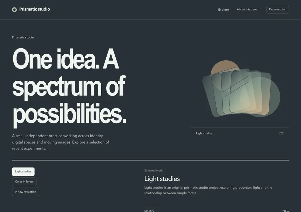 Prismatic studio preview