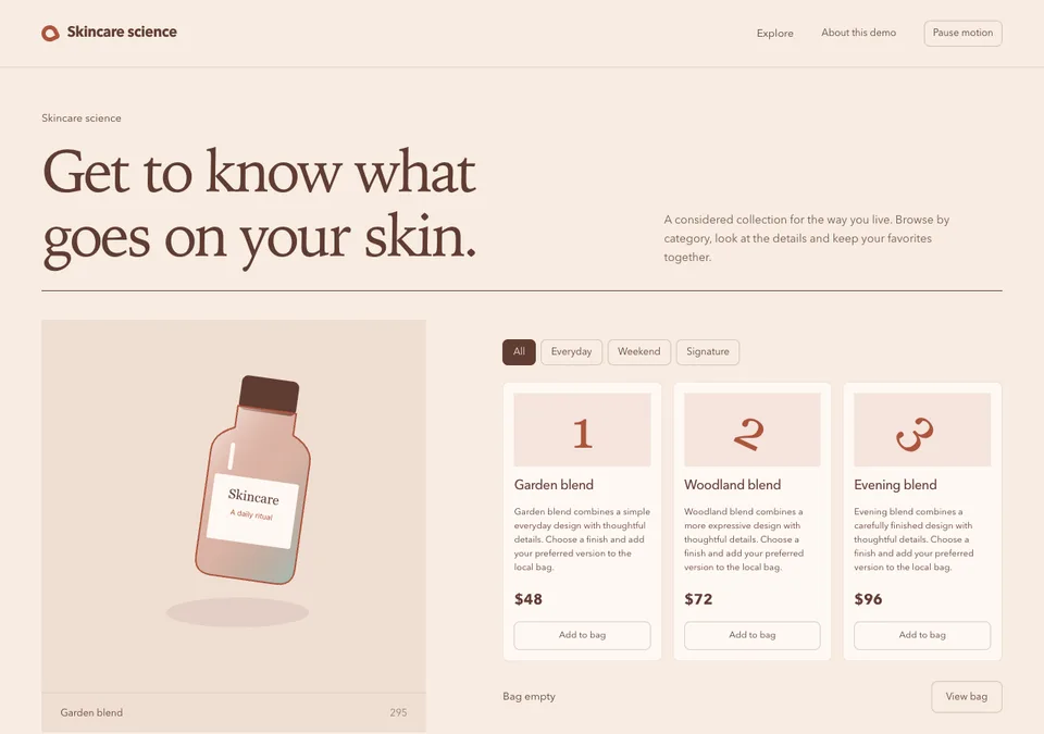 Skincare science preview
