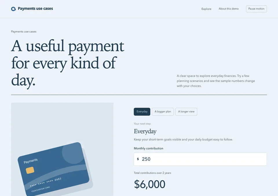 Payments use cases preview