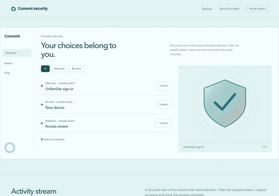 Consent security preview