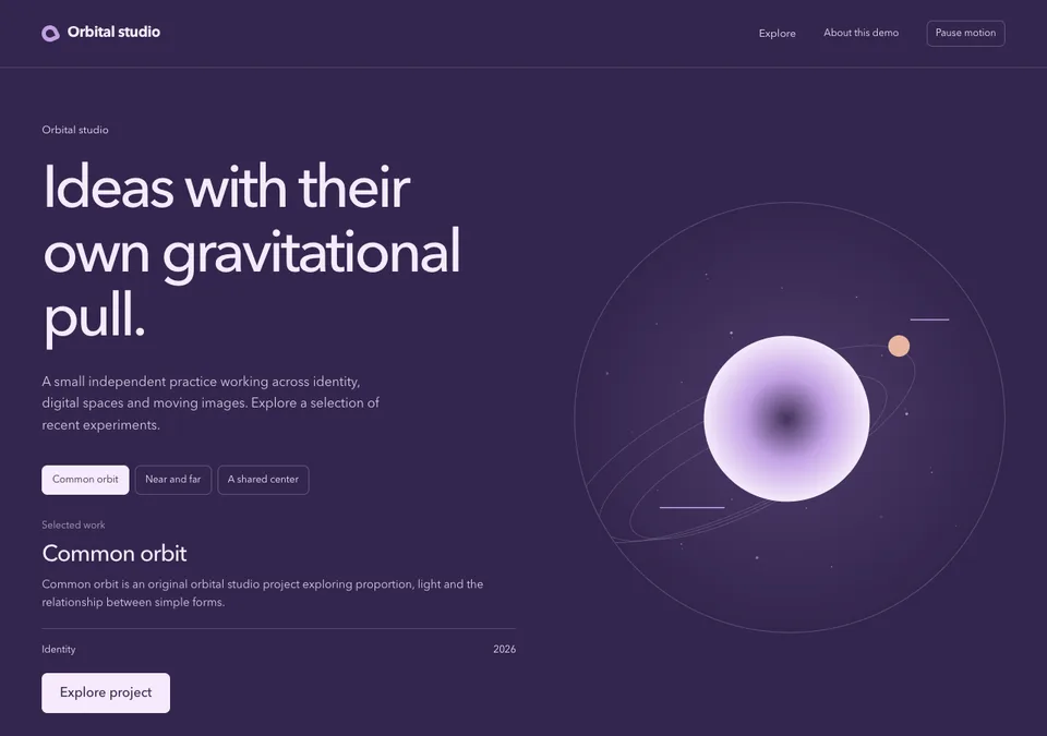 Orbital studio design preview