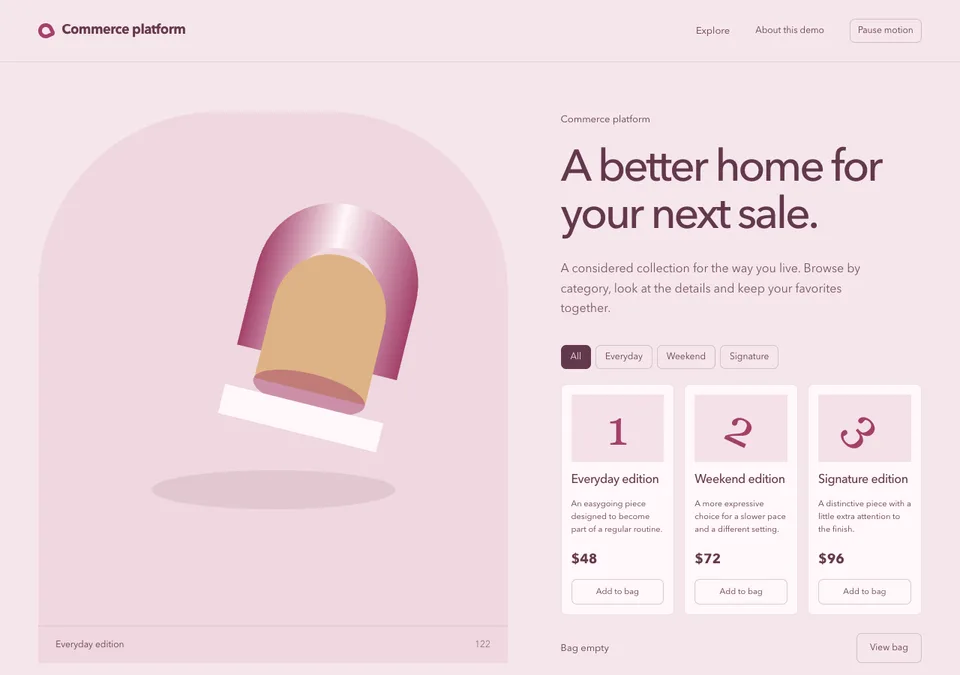 Commerce platform preview