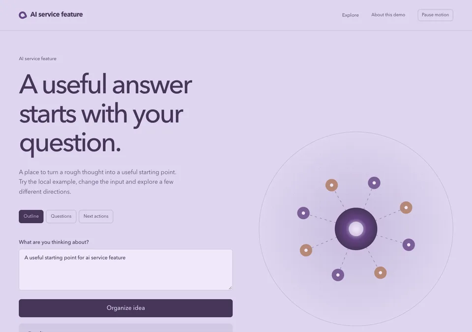 AI service feature preview