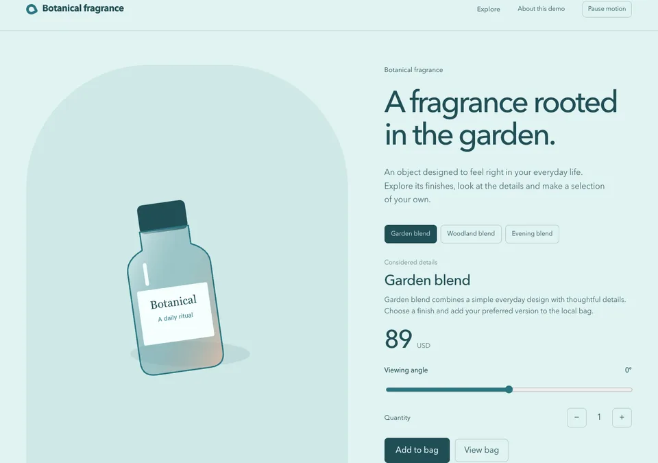 Botanical fragrance preview