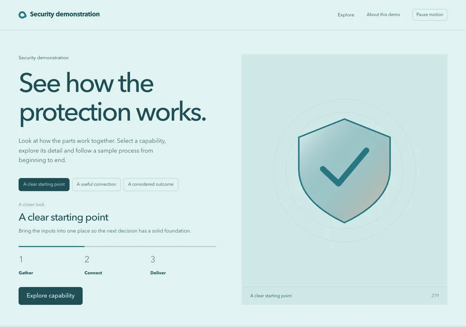 Security demonstration preview