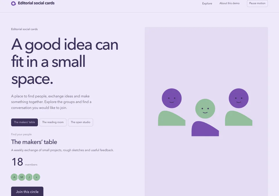 Editorial social cards preview