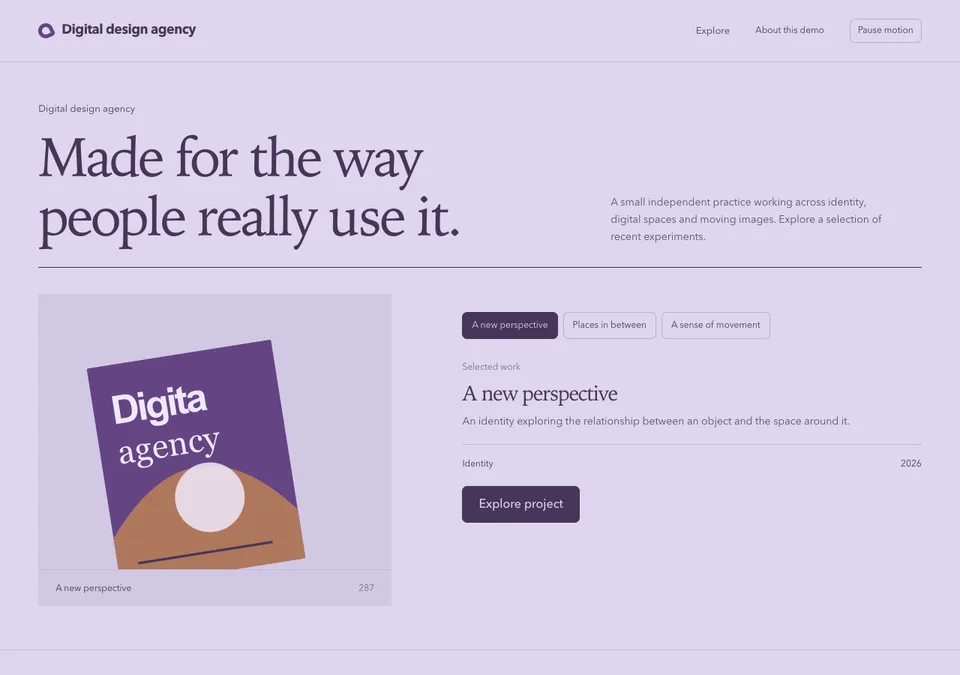 Digital design agency preview