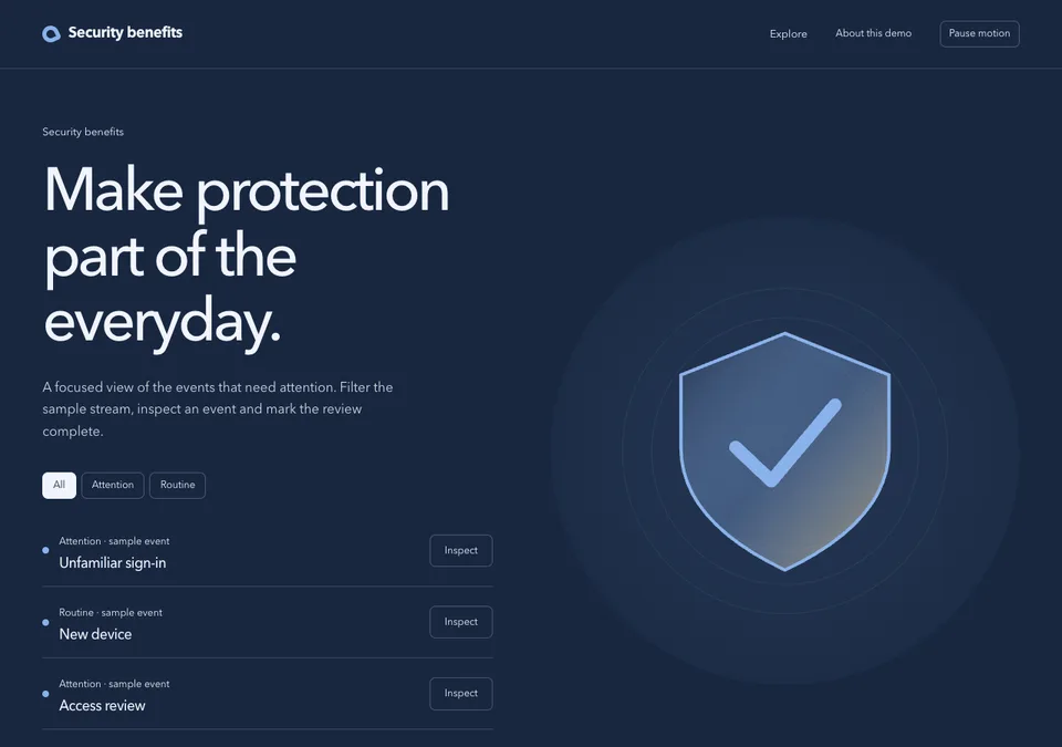 Security benefits preview
