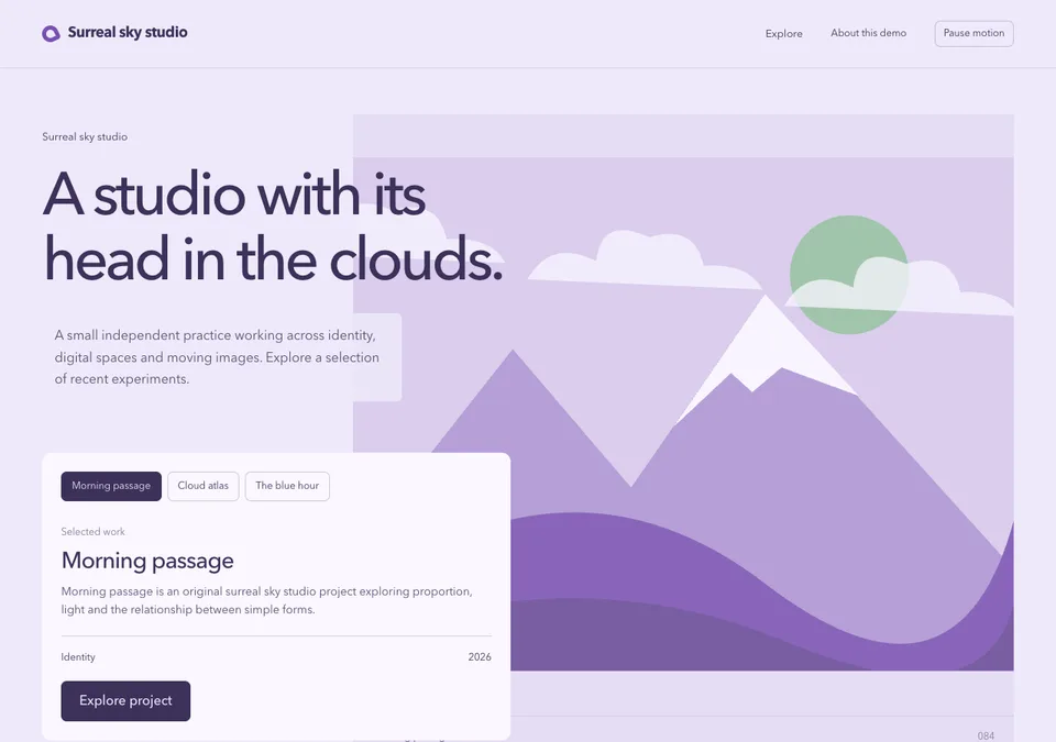 Surreal sky studio preview